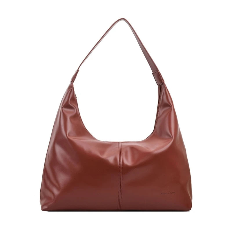 Fashion Underarm Bag Crossbody Tote Bag Solid Color Underarm Tote for Women