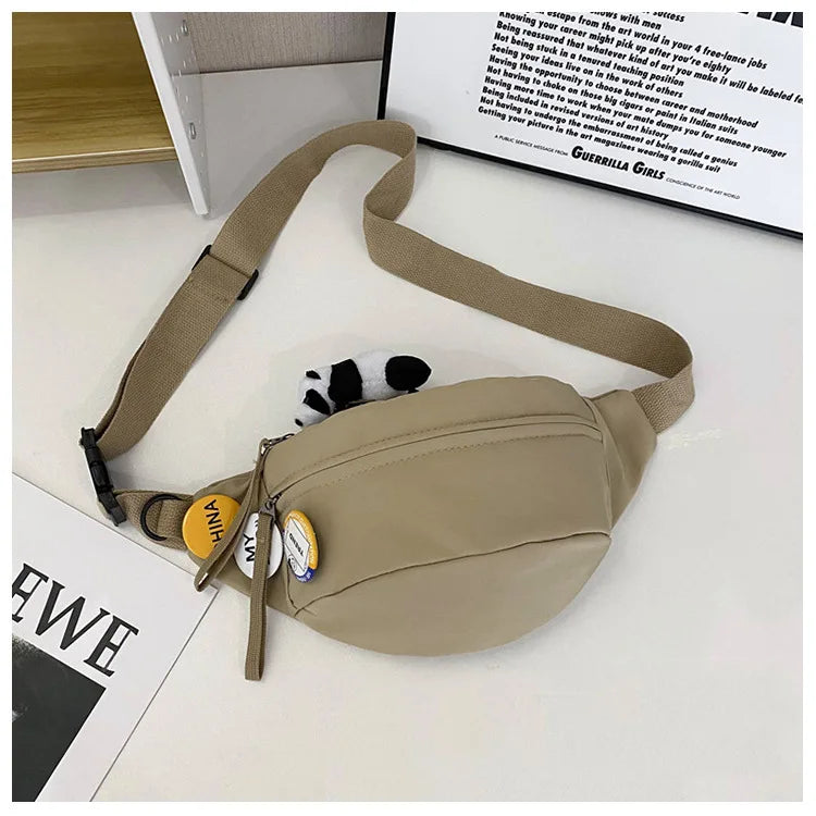 Fashion Waist Bag Adjustable Crossbody Belt Bag for Running Hiking and Travel Fanny Pack Waterproof Crossbody Backpack