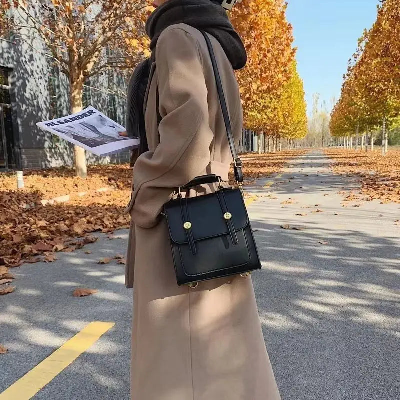 Fashion Women Vnitage Mini Backpacks HandBags Girls Students Retro School Bottom Studs Shoulder Bags