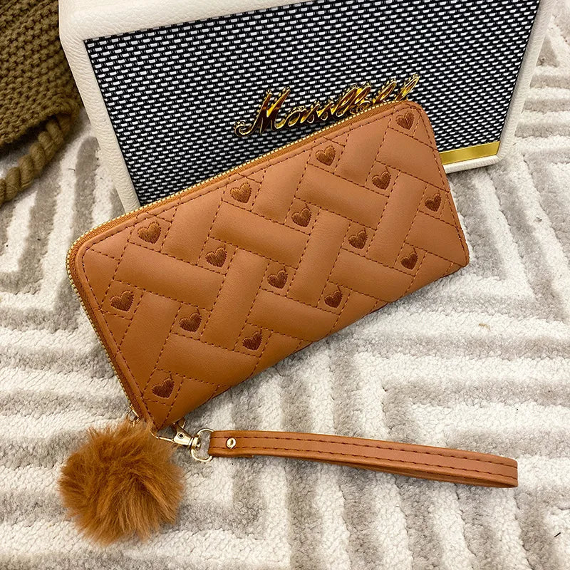 Fashion Women Wallet Female Clutch Card Holder Purse PU Leather Long Wallet Hasp Phone Bag Money Coin Pocket Cartera Mujer