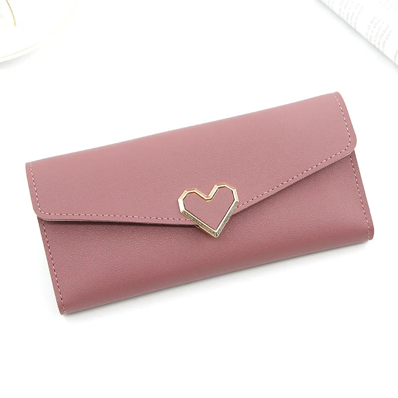 Fashion Women Wallet Female Clutch Card Holder Purse PU Leather Long Wallet Hasp Phone Bag Money Coin Pocket Cartera Mujer