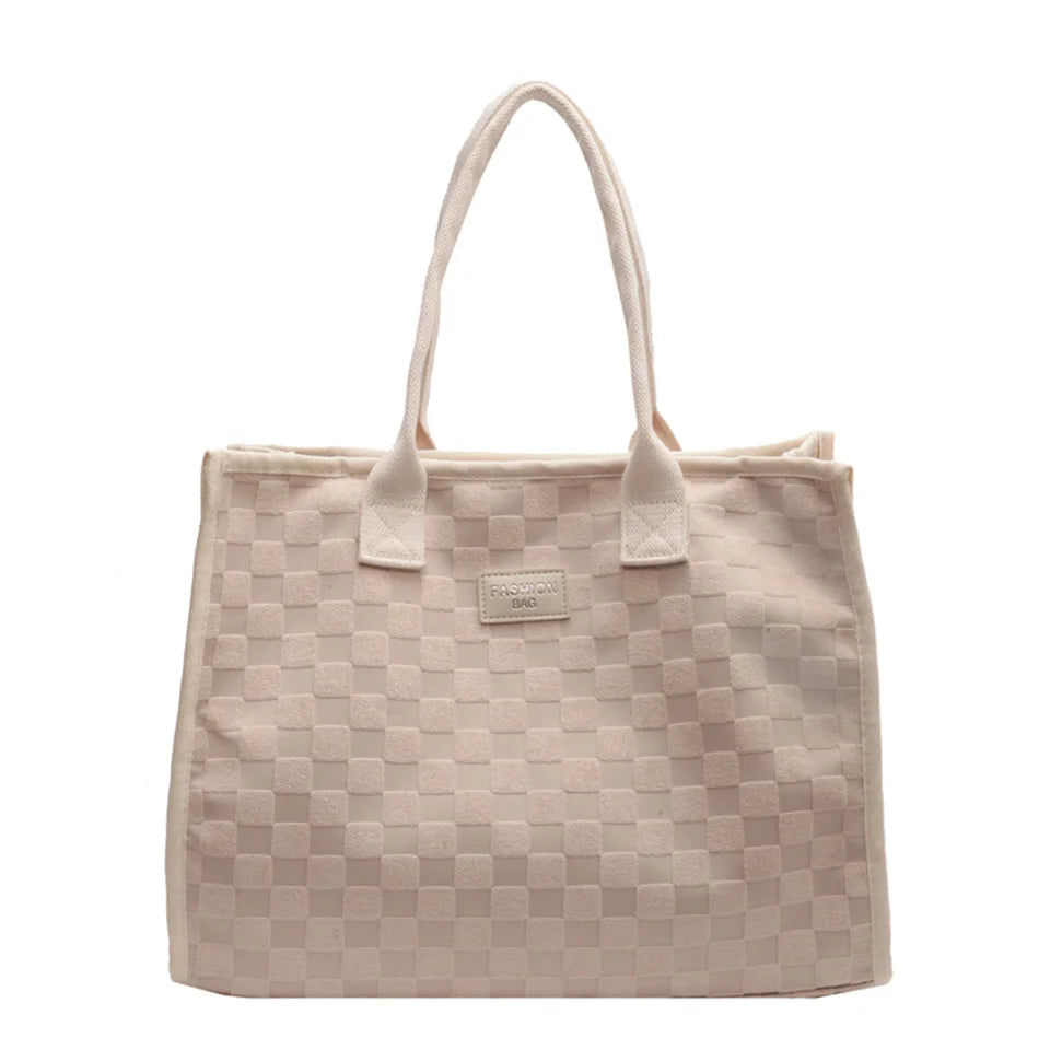 Female Fashion Canvas Shoulder Bags Women Retro Versatile Large-Capacity Handbags Ladies Simplicity Luxury Shopping Travel Bags