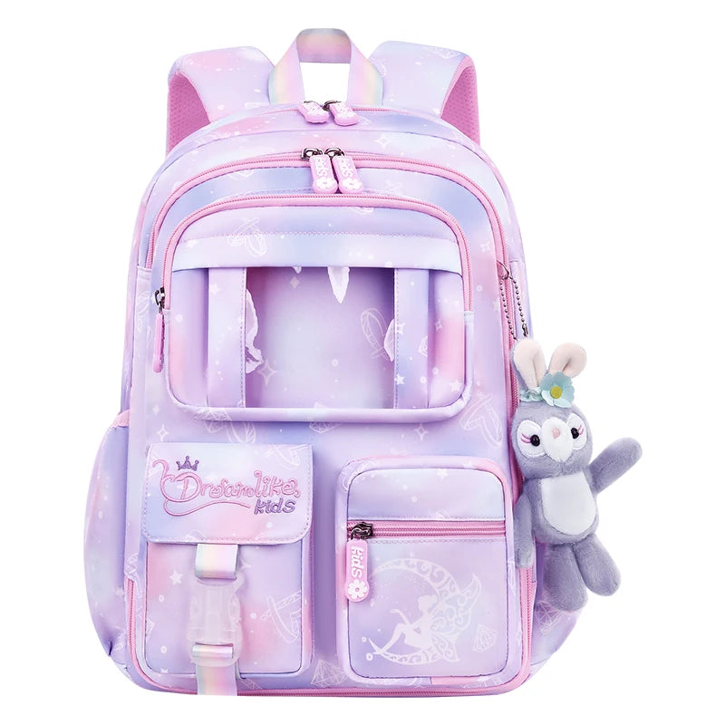 Female Student Fashion Trend Schoolbags Designer High Quality Large-capacity Backpacks Waterproof Nylon Children Light Rucksacks