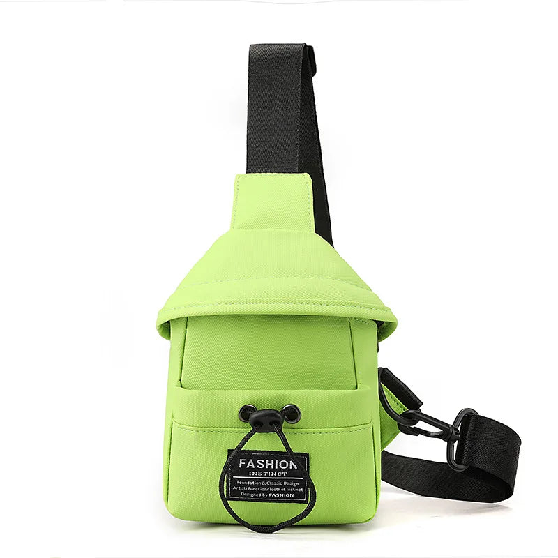 Fengdong anti-theft chest bag for men mini Crossbody Bags small shoulder bag waterproof outdoor sports bag cell phone bag men