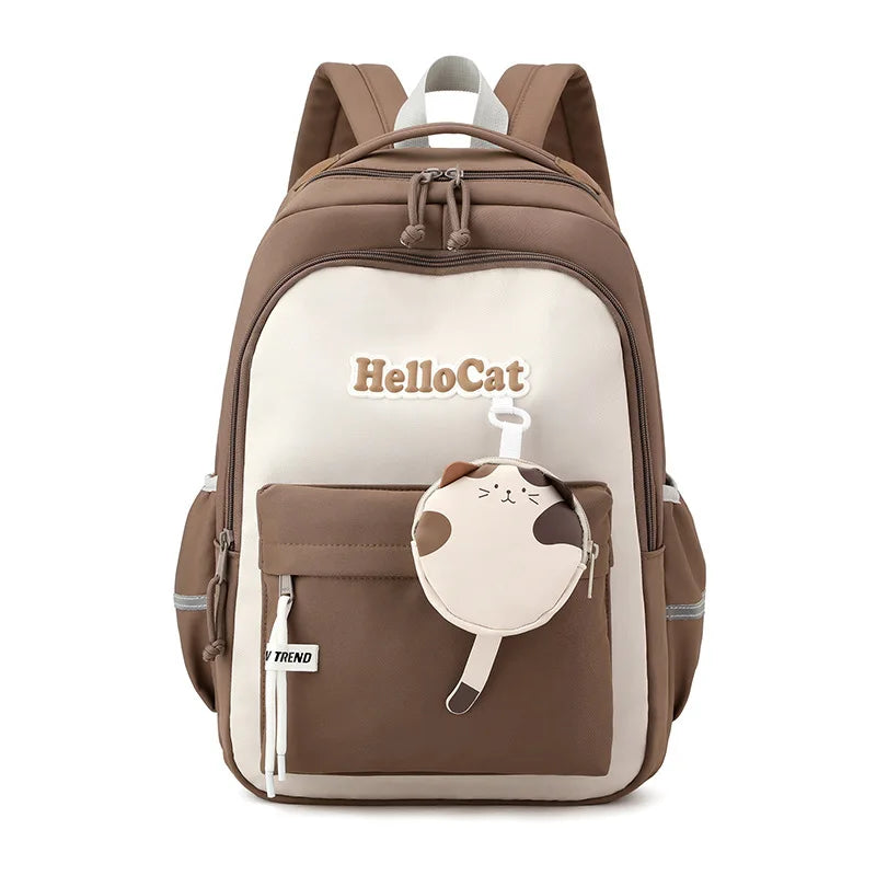 Fengdong cute school bag korean style kawaii school backpack girl bag elementary school bags for girls primary students gift