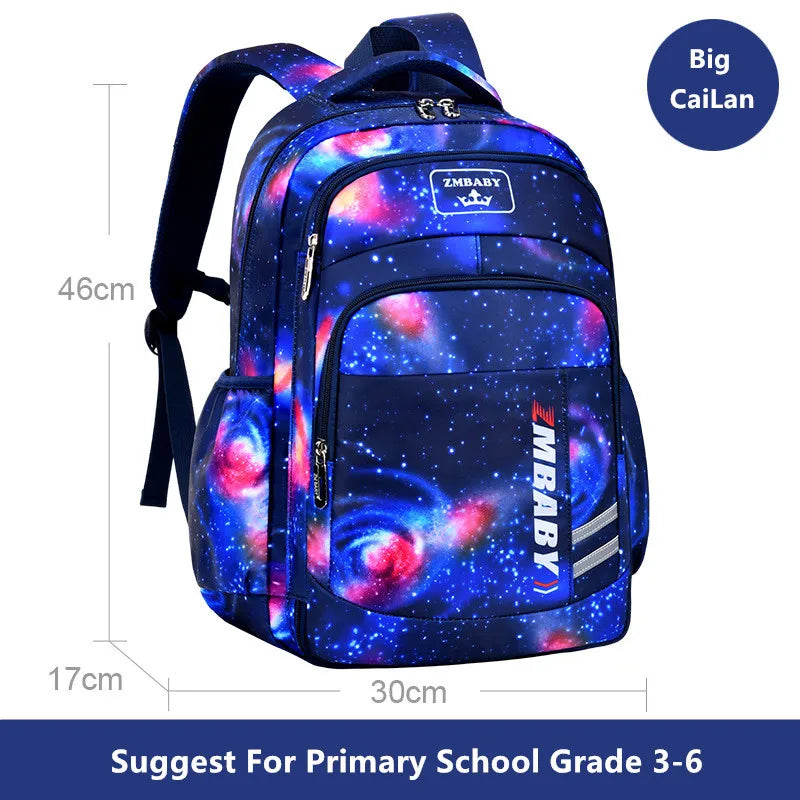 Fengdong elementary school bags for boys space star backpacks for students children book bag waterproof school backpack for kids