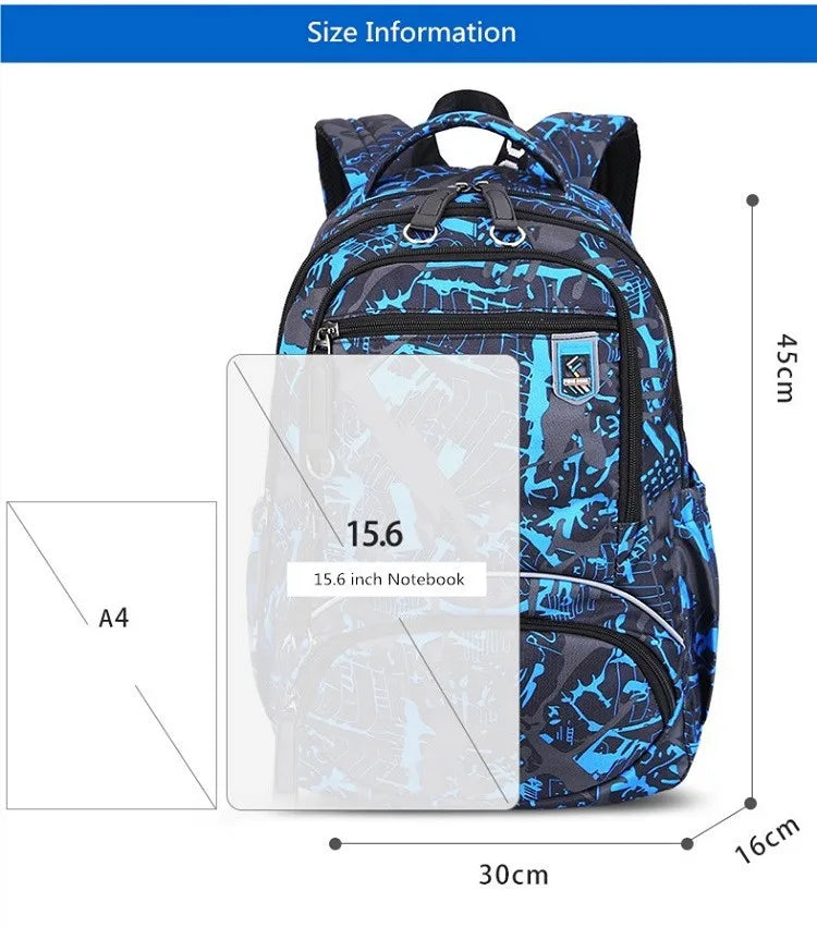 Fengdong middle school bag teenage boys large school backpack high school book bag student waterproof backpack male travel bags