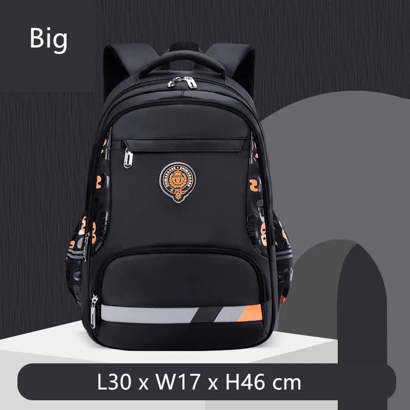 Fengdong primary school bags for boys student luminous backpack waterproof school backpack kids large bookbag teen boy schoolbag