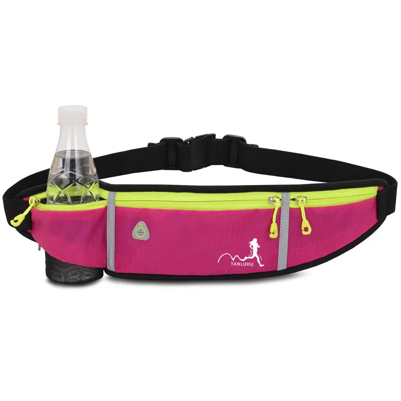 Fengdong ultra thin running bag sports waist bag men multifunctional waist pack sling chest bag anti-theft 5.5 inch phone bag