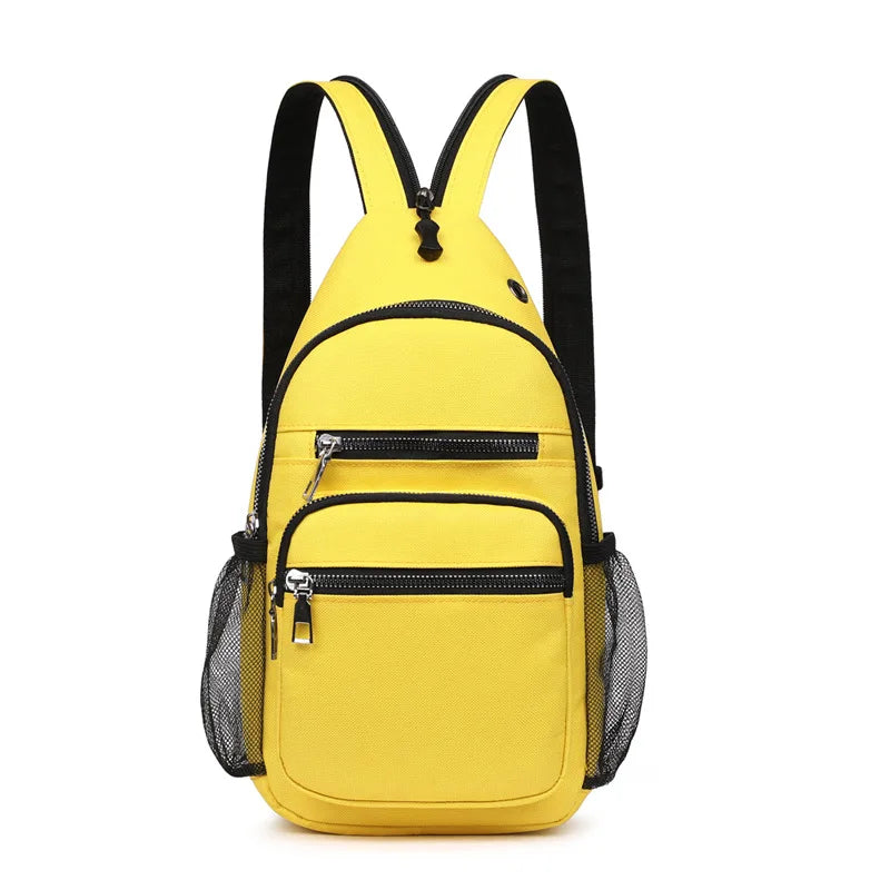 Fengdong women small backpack chest bag sling messenger bags female sports bag mini travel bagpack crossbody bag girl back pack