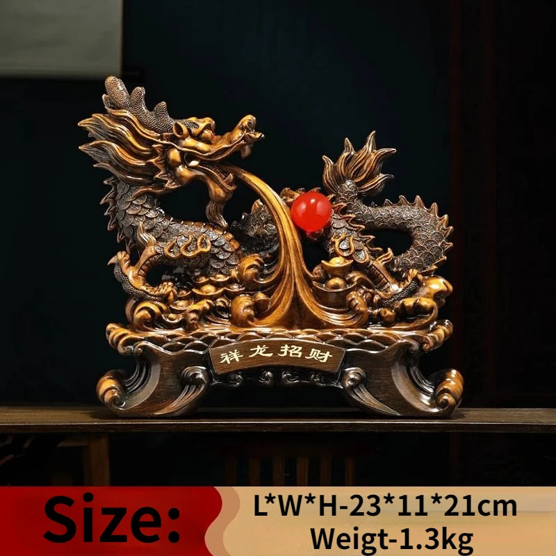 Fengshui Attracting Wealth Auspicious Ornaments Decorations Wealthy Living Room Foyer Office Desk Decorations Opening Gifts