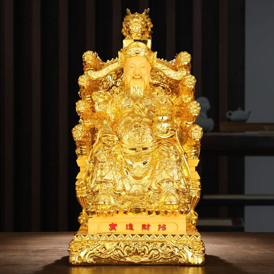 Fengshui God of Wealth Buddha Statue God of Wealth Fortune-telling Decorations Household Offerings Opening Gifts