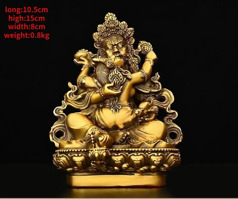 Fengshui Pure Copper God of Wealth Ornaments Buddha Statue Home Office Enshrined To Attract Wealth Statue