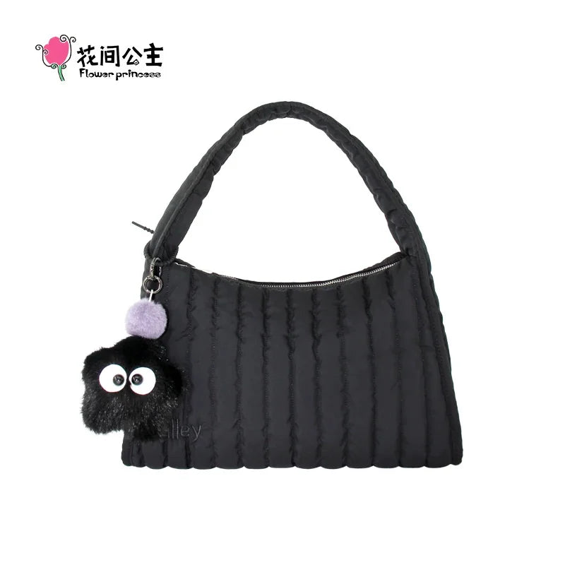 Flower Princess Valley Women's Bag 2024 Trend Fashion Quilted Shoulder Handbag Original Female New in Winter Bags for Women