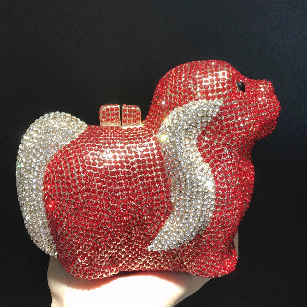 Flying Cocktail Animal Woman Clutch Bag Pink Blue Gold Silver Red Diamond Crystal Evening Purse Wedding Bridal Party Handbag