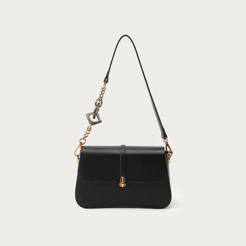 French Style Niche Designer Commuter Underarm Bag Solid All-match Elegant Simple Handbags Female 2024 New Chain Pouch Bolsas