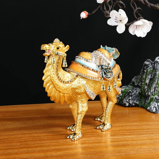 GOOD 2023 Home Company business TOP Decorative gift GOOD LUCK Middle East Arab Desert camel diamond metal Statue