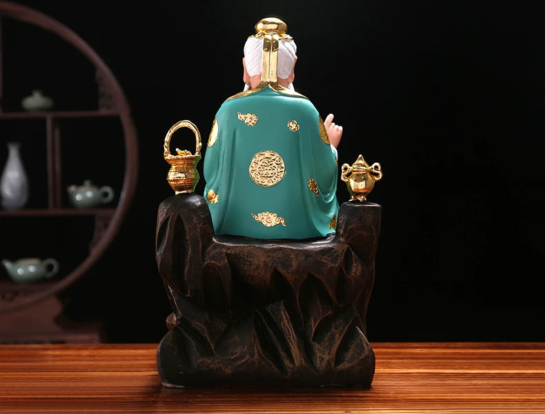 GOOD Asia chinese medicine Science Ancestor Medicine enshrine God statue bless safety health good luck statue
