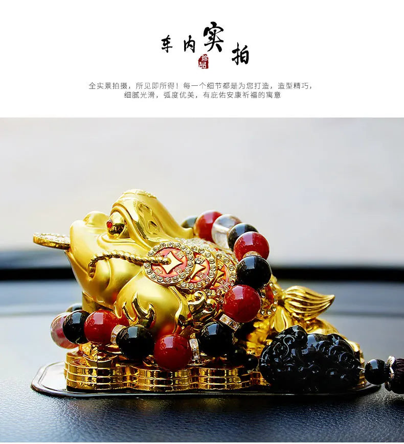 GOOD HOME OFFICE Company SHOP CAR TOP Efficacious Money Drawing thriving business Diamonds JIN CHAN FENG SHUI brass statue
