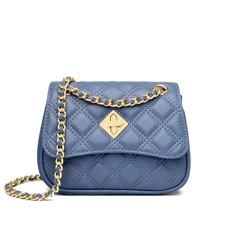 Genuine Leather Bag For Women Luxury Brand Small Ladies Handbag High Quality Natural Cowskin Female Shoulder Crossbody Bags Tote