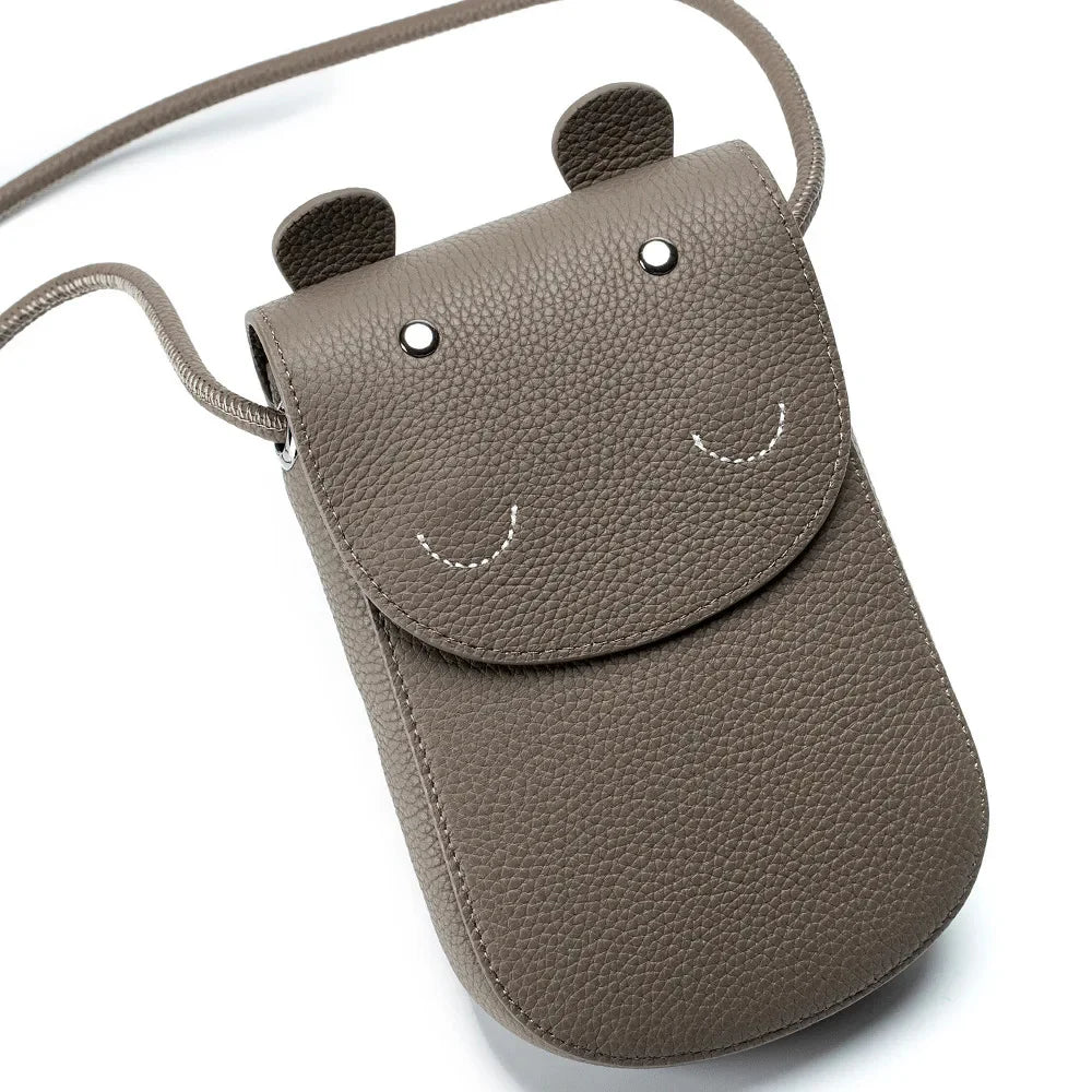 Genuine Leather Colorful Crossbody Bag for Woman Fashion Cute Mini Cell Phone Shoulder Messenger Bags Handbag Kawaii Purses