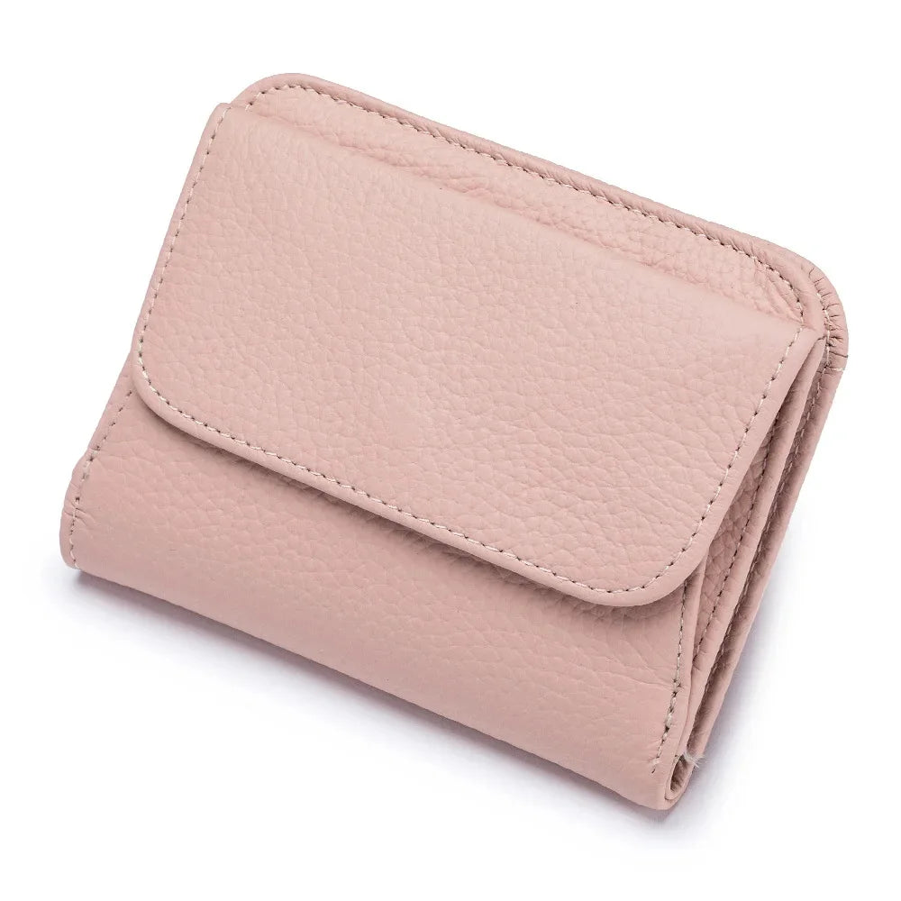 Genuine Leather Purses and wallets Luxury Designer 2024 Trend Multi-Function Folds Short Wallet Card Bag Fashion Lady Coin Purse