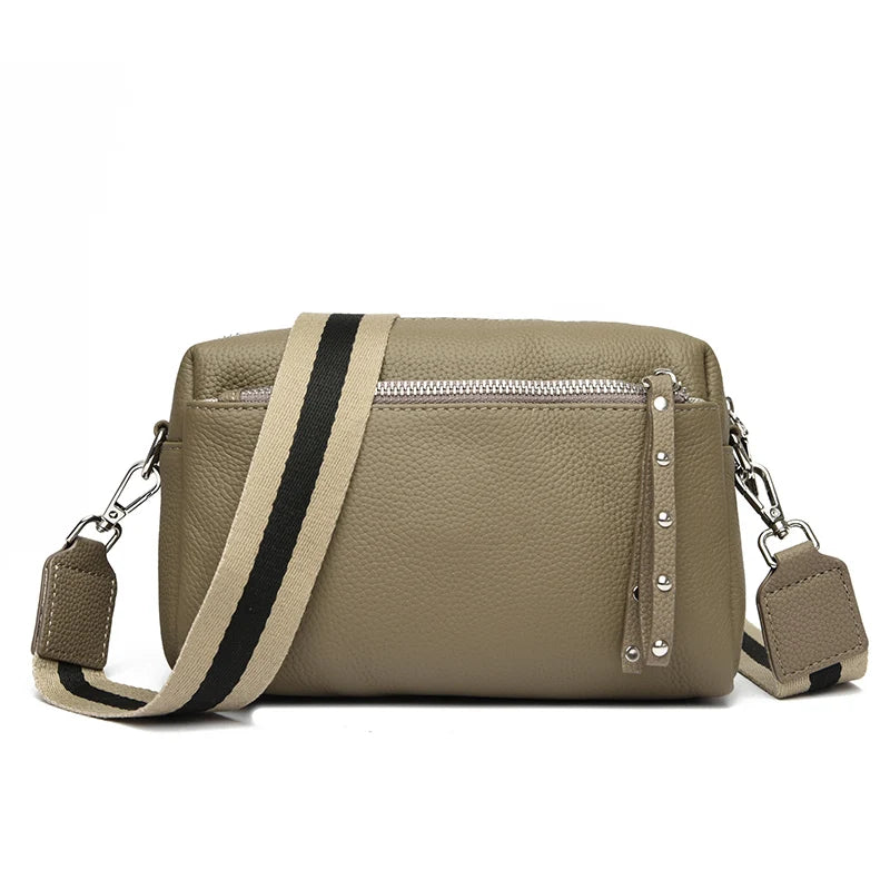 Genuine Leather Shoulder Crossbody Bags for Women 2023 Luxury Designer Casual Female Purses and Handbags Ladies Messenger Bags