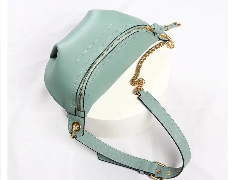 Genuine leather waist s women designer fanny fashion belt female lady wait pack bum cowskin single shouder bag