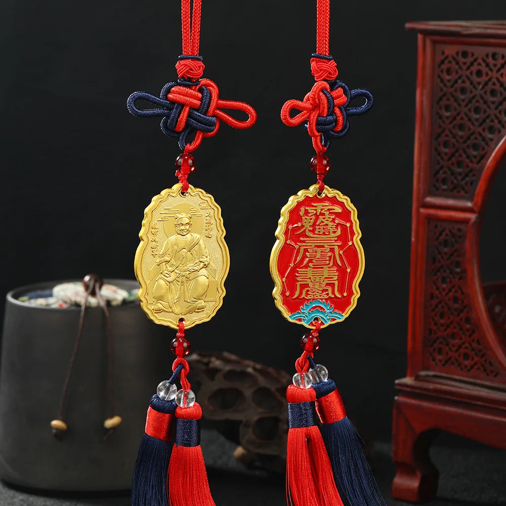Geomantic master 2023 TAI SUI God Amulet HOME CAR all-powerful talisman exorcise evil spirit Bring good luck Gold medal Pendant