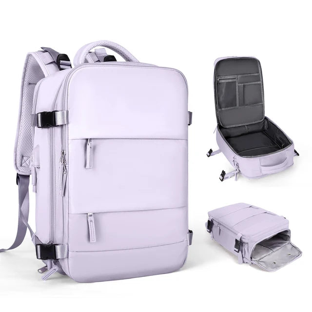 Girl Extendible Travel Backpack Unisex Laptop Bag Women Large Luggage Bags Men's Students Business Trip USB Charge Mochila