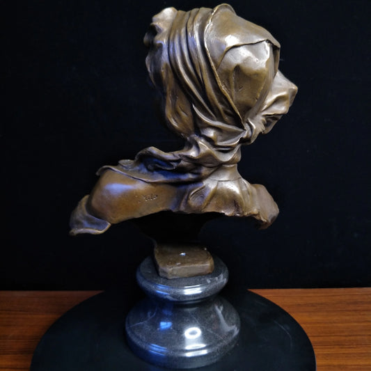 Girl Statue Figurines Busts Bronze Sculptures Statues Young Lady Titled 'Cendrillon' TPY-509