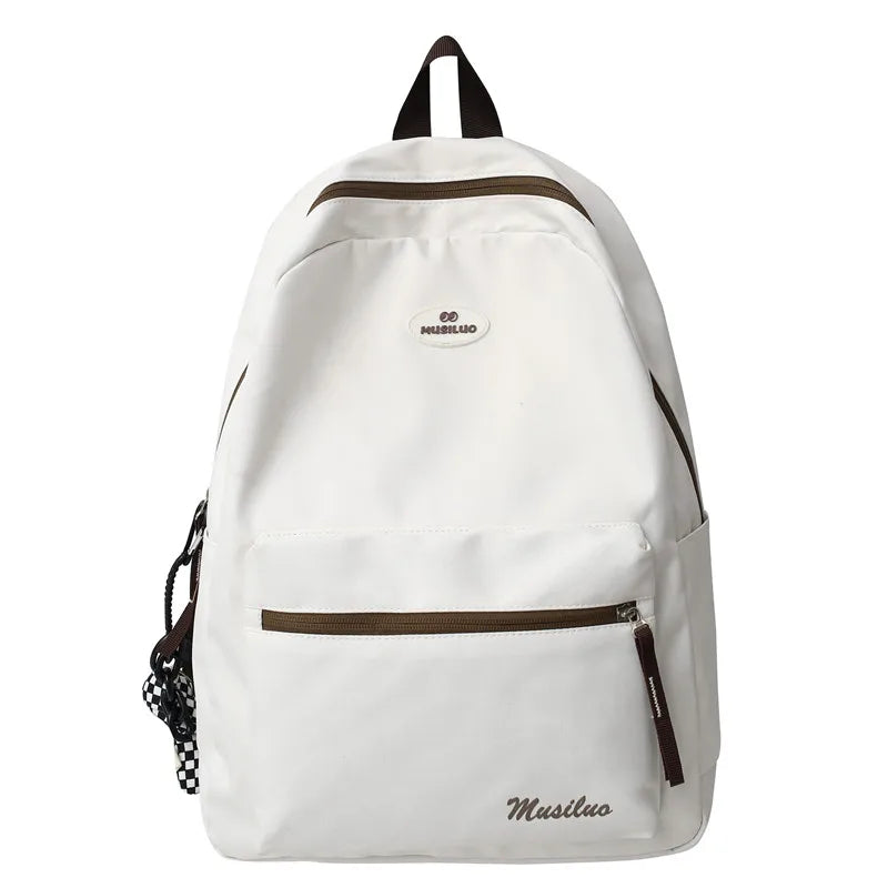 Girl Waterproof Travel Laptop Backpack Trendy Women Leisure Pocket School Bag Ladies Nylon College Teen Fashion Female Book Bags