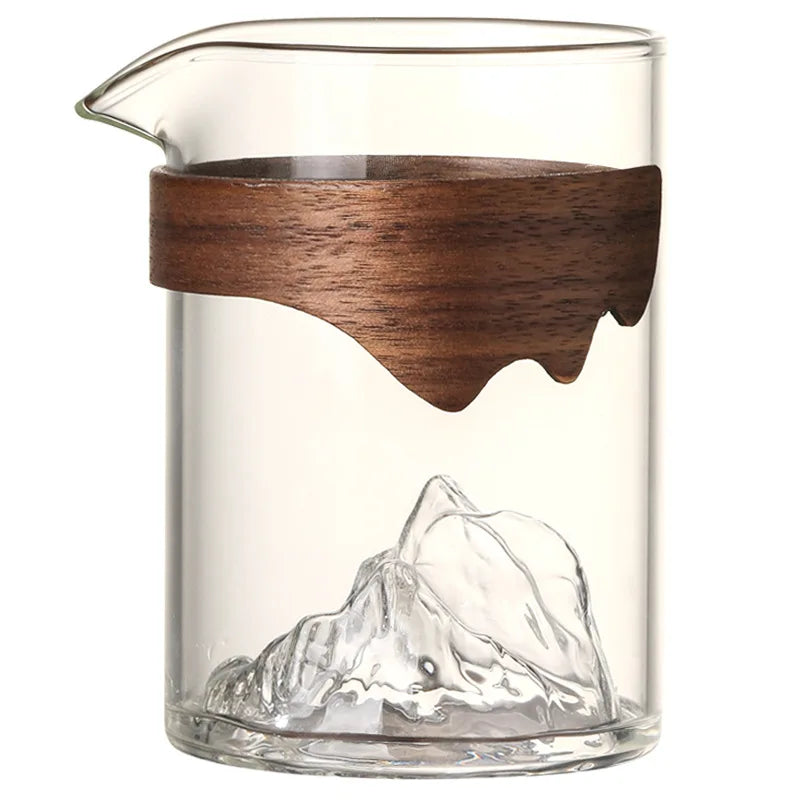 Glass Fair Cup Kombucha Pour Tea Fair Mug Tea Making Teaware Green Tea Tea Pot Transparent Pitcher Single