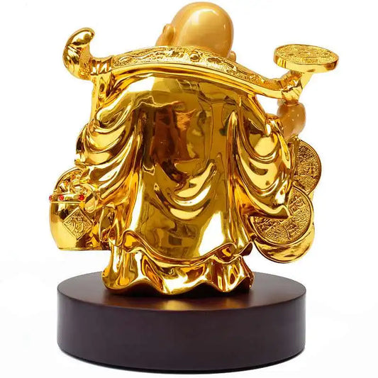 Golden belly laughing Buddha feng shui smiling Buddha statues Maitreya arts and crafts home decoration statue Buddha shiva