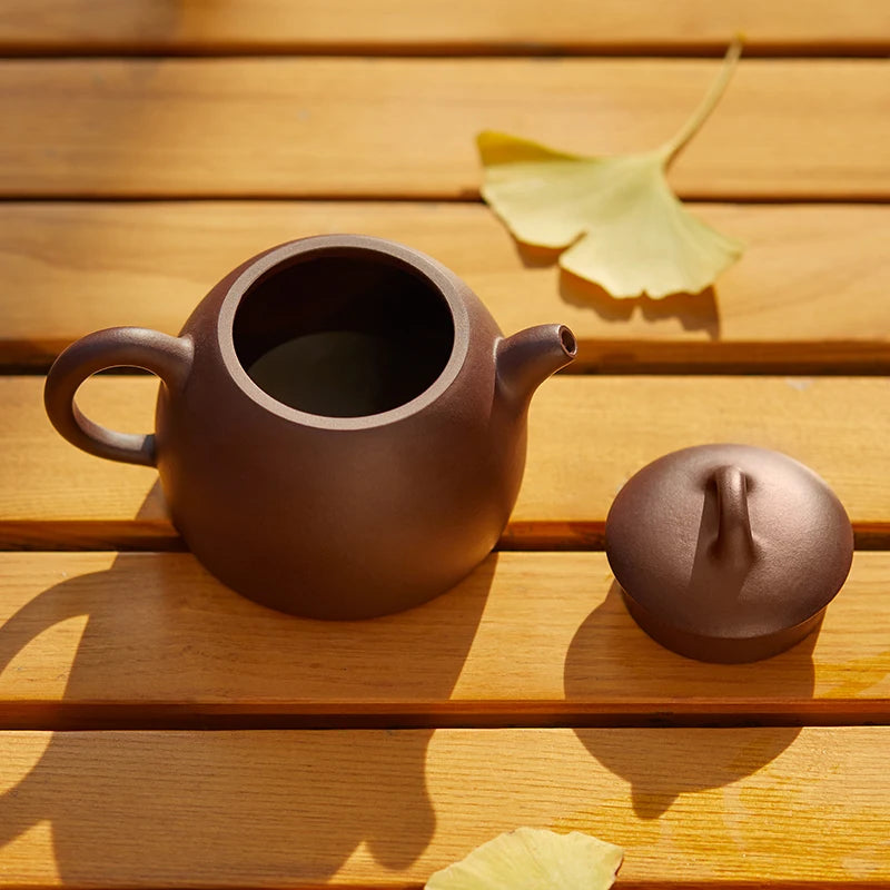 Guanfu Museum Small Qin Quan Purple Clay Pot Yixing Handmade Zisha Kung Fu Tea Set Household Travel Tea Making Purple Clay Teapo