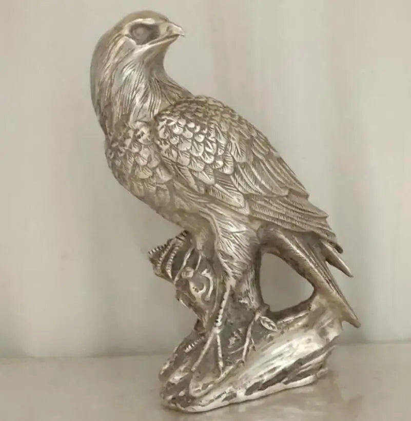 China White copper eagle crafts statue