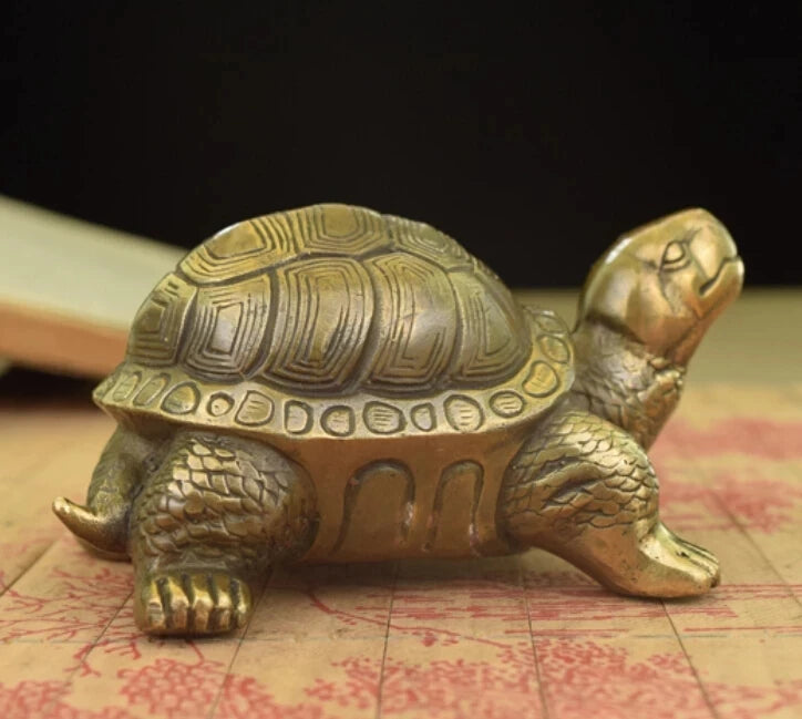 Brass small place turtle longevity turtle sitting room place adornment handicraft study