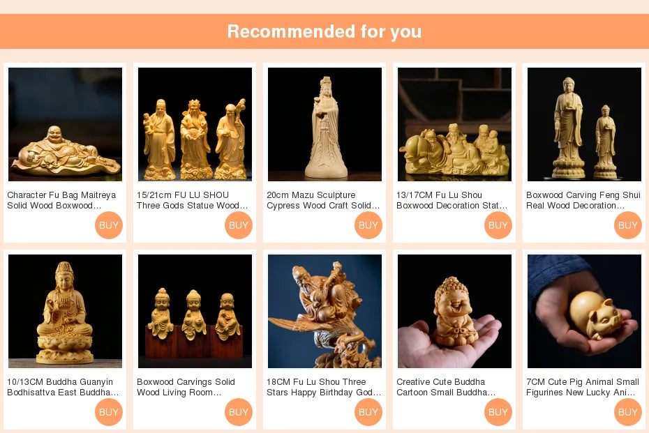 21cm Eight Gods Boxwood Statue Chinese Feng Shui Eight Immortals Crossing Sea Sculpture Dragon Boat Collection Home Decor