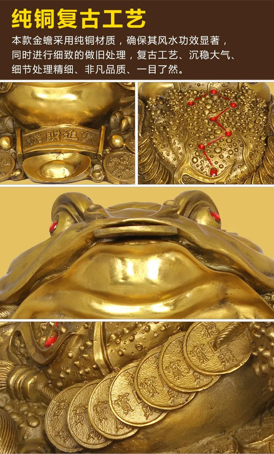 HOT SALE Bring in wealth and treasure # Money Drawing efficacious Talisman # Fortune JIN CHAN FENG SHUI Brass statue #