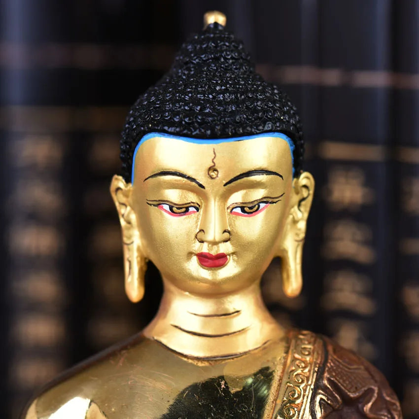 HOT SALE Buddhist supplies # HOME Talisman efficacious Protection # Tibetan Nepal Buddhism Buddha gilding bronze statue