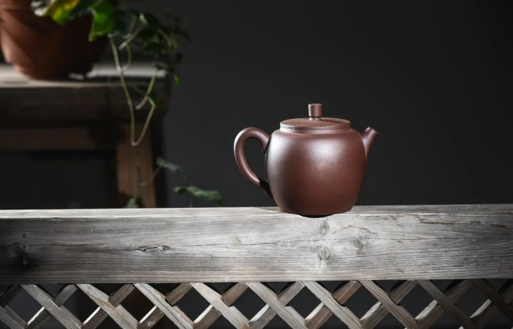 Yixing raw ore teapot authentic handmade purple clay teapot kettle 320ml pottery pot teaset gift box free shipping