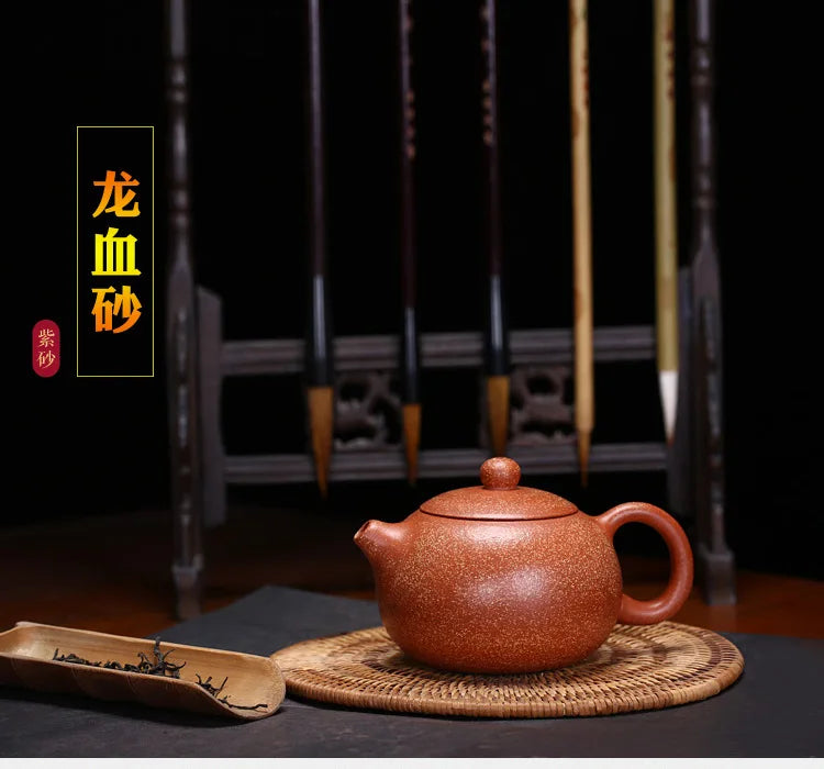 Handmade Chinese Kongfu Tea Sets, Dragon Blood Sand, Shisha Teapot, Pure Hand, High Quality, Home Decoration, 225ml