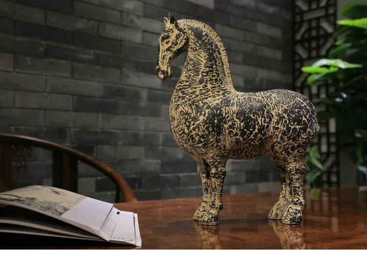 Style Arrangement Decoration Antique relic horse Home antique crafts Rich horse