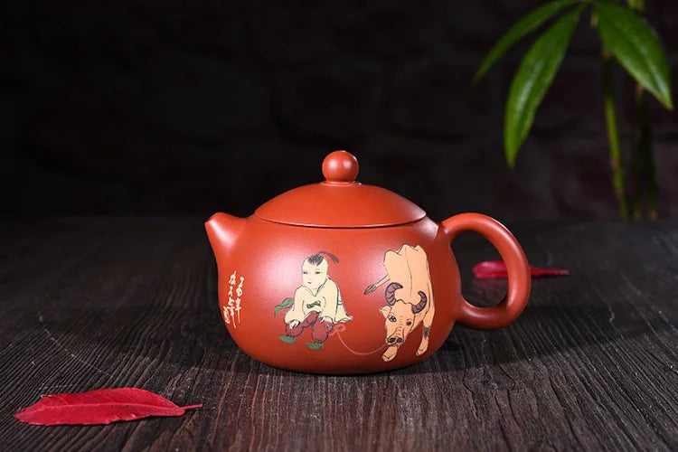 230ml Genuine Yixing Zisha Tea Pot Famous Handmade Raw Ore Zhu Mud Lotus Seeds Xishi Teapot Kung Fu Tea Kettle Free Shipping