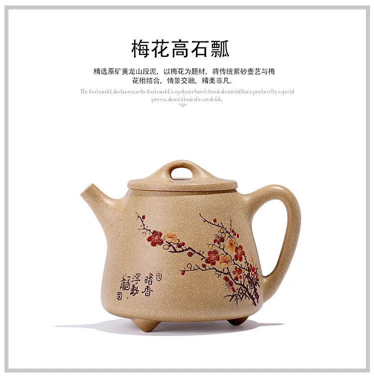 220ML Purple Clay Teapot Handmade painted Yixing Famous Kung Fu Zisha Tea Pot High Grade tea gift Free Shipping Price: US $224.7
