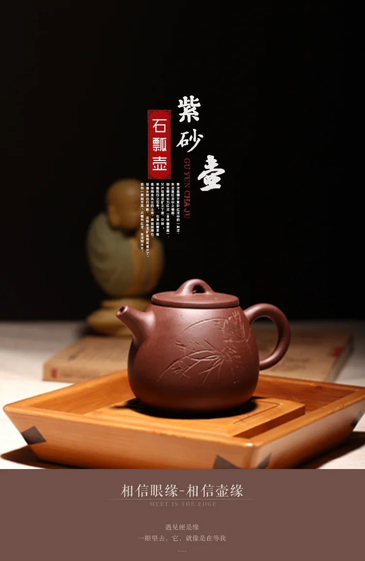 Free Shipping Yixing purple clay Teapot bargain price High Stone scoop pot teapot Author: Zhou ting 160ml Chinese Zisha Tea Pots