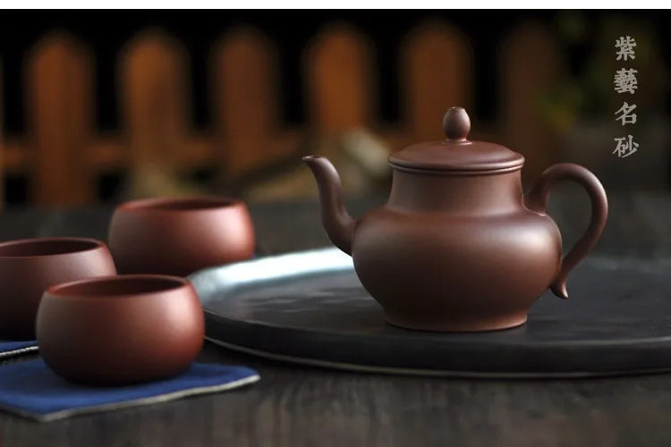 How sale Yixing famous people pure handmade zisha teapote 60 mesh old purple clay to make the elegant palace pot free shipping