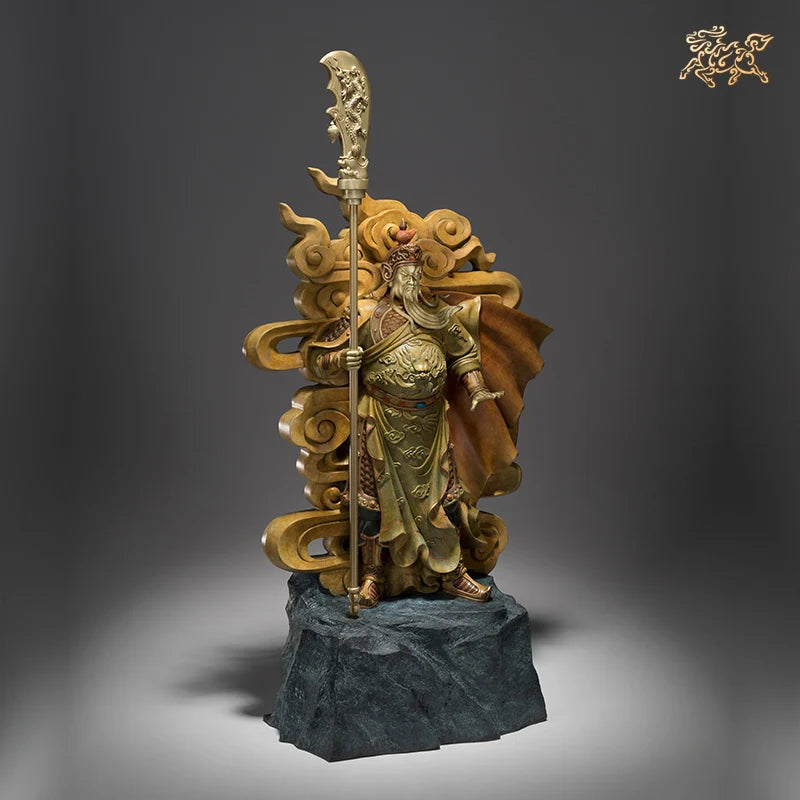 HUGE good luck God of wealth GUAN GONG statue home Company thriving business Money Drawing buddha brass Sculpture statue