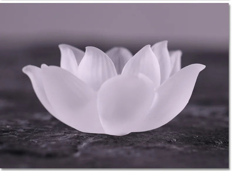 Colored glaze white lotus incense Stove Creative aromatherapy Zen incense burner