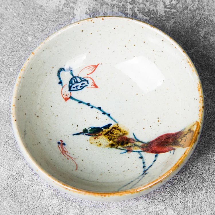Hand-painted Ceramic Teacup Household Coffee Cup Customized Exquisite Tea Cup Retro Handmade Tea Bowl Tradition Tea Sets